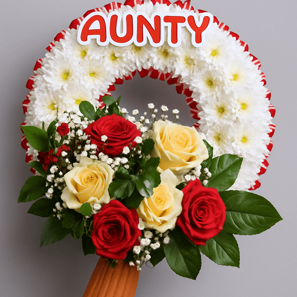 Aunty – Forever in Bloom Wreath