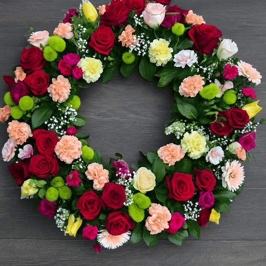 Eternal Garden Wreath – Multicolour Tribute